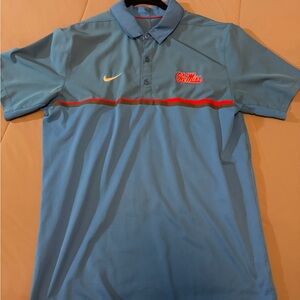 Nike Light Blue Ole Miss Men's Polo Shirt